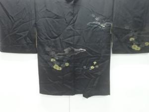 流水に花模様織り出し絵羽織